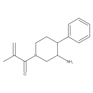 1-(3-Amino-4-phenylpiperidin-1-yl)-2-methylprop-2-en-1-one结构式