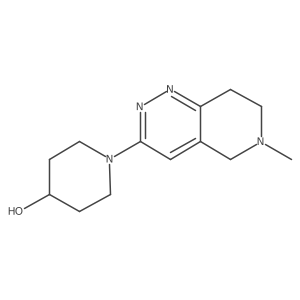 1-{6-methyl-5H,6H,7H,8H-pyrido[4,3-c]pyridazin-3-yl}piperidin-4-ol结构式