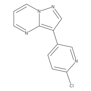 2-Chloro-5-{pyrazolo[1,5-a]pyrimidin-3-yl}pyridine结构式