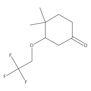 4,4-Dimethyl-3-(2,2,2-trifluoroethoxy)cyclohexan-1-one Structure