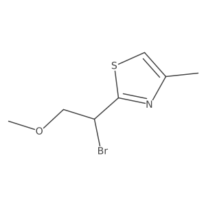2-(1-Bromo-2-methoxyethyl)-4-methyl-1,3-thiazole结构式
