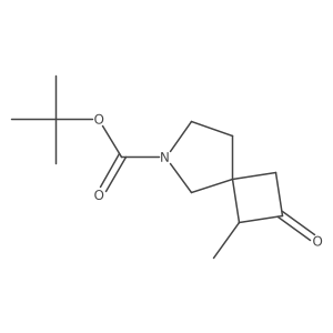 tert-Butyl1-methyl-2-oxo-6-azaspiro[3.4]octane-6-carboxylate结构式
