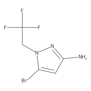 5-bromo-1-(2,2,2-trifluoroethyl)-1H-pyrazol-3-amine结构式