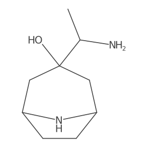 3-(1-Aminoethyl)-8-azabicyclo[3.2.1]octan-3-ol结构式