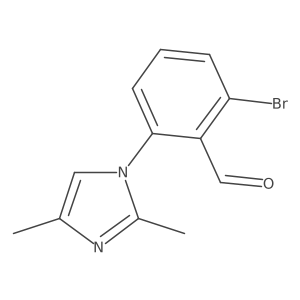 2-bromo-6-(2,4-dimethyl-1H-imidazol-1-yl)benzaldehyde结构式