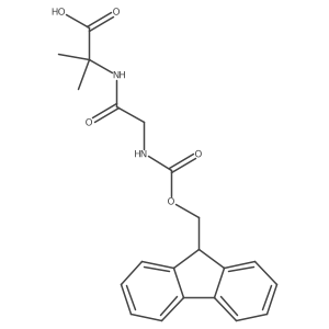 2-[2-({[(9H-fluoren-9-yl)methoxy]carbonyl}amino)acetamido]-2-methylpropanoic acid结构式