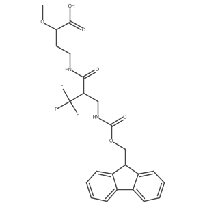 4-{2-[({[(9H-fluoren-9-yl)methoxy]carbonyl}amino)methyl]-3,3,3-trifluoropropanamido}-2-methoxybutanoic acid Structure