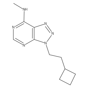 3-(2-cyclobutylethyl)-N-methyl-3H-[1,2,3]triazolo[4,5-d]pyrimidin-7-amine Structure