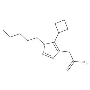 2-(5-cyclobutyl-1-pentyl-1H-1,2,3-triazol-4-yl)acetamide结构式