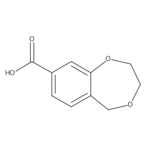 2,3-Dihydro-5H-benzo[E][1,4]dioxepine-8-carboxylic acid Structure
