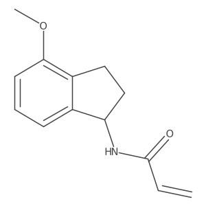 N-(4-Methoxy-2,3-dihydro-1H-inden-1-yl)prop-2-enamide Structure