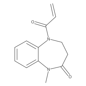 1-Methyl-5-prop-2-enoyl-3,4-dihydro-1,5-benzodiazepin-2-one Structure