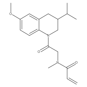 N-[2-(6-Methoxy-3-propan-2-yl-3,4-dihydro-2H-quinolin-1-yl)-2-oxoethyl]-N-methylprop-2-enamide Structure