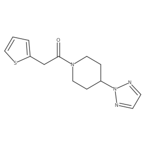 1-(4-(2H-1,2,3-triazol-2-yl)piperidin-1-yl)-2-(thiophen-2-yl)ethanone结构式