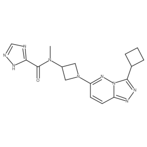 N-(1-{3-cyclobutyl-[1,2,4]triazolo[4,3-b]pyridazin-6-yl}azetidin-3-yl)-N-methyl-1H-1,2,4-triazole-5-carboxamide Structure
