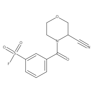 3-(3-Cyanomorpholine-4-carbonyl)benzene-1-sulfonyl fluoride Structure