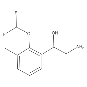 (1R)-2-amino-1-[2-(difluoromethoxy)-3-methylphenyl]ethan-1-ol Structure