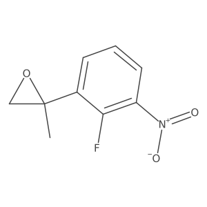 2-(2-Fluoro-3-nitrophenyl)-2-methyloxirane结构式
