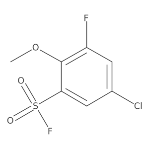 5-Chloro-3-fluoro-2-methoxybenzene-1-sulfonyl fluoride Structure