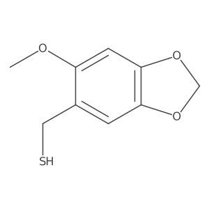 (6-Methoxy-1,3-dioxaindan-5-yl)methanethiol结构式