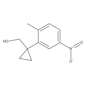 [1-(2-Methyl-5-nitrophenyl)cyclopropyl]methanol结构式