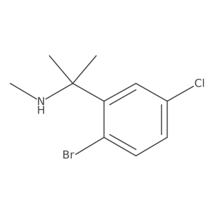 [2-(2-Bromo-5-chlorophenyl)propan-2-yl](methyl)amine Structure