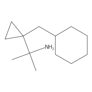2-[1-(Cyclohexylmethyl)cyclopropyl]propan-2-amine Structure