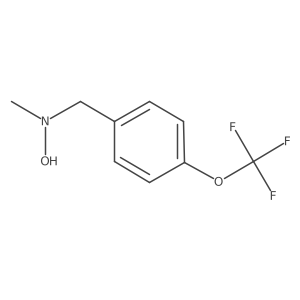 N-methyl-N-{[4-(trifluoromethoxy)phenyl]methyl}hydroxylamine结构式