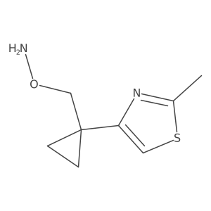 O-{[1-(2-methyl-1,3-thiazol-4-yl)cyclopropyl]methyl}hydroxylamine Structure