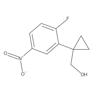 [1-(2-Fluoro-5-nitrophenyl)cyclopropyl]methanol Structure