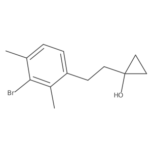 1-[2-(3-Bromo-2,4-dimethylphenyl)ethyl]cyclopropan-1-ol Structure