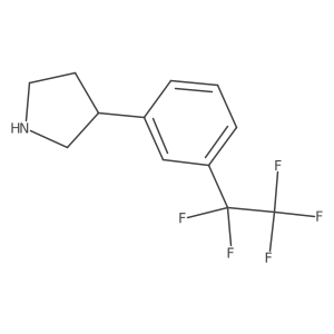 3-[3-(Pentafluoroethyl)phenyl]pyrrolidine Structure