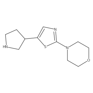 4-[5-(Pyrrolidin-3-yl)-1,3-thiazol-2-yl]morpholine Structure