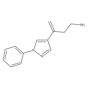 3-(1-phenyl-1H-pyrazol-4-yl)but-3-en-1-amine Structure