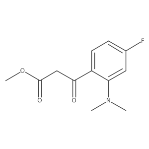 Methyl 3-[2-(dimethylamino)-4-fluorophenyl]-3-oxopropanoate Structure