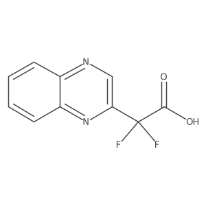 2,2-Difluoro-2-(quinoxalin-2-yl)acetic acid Structure