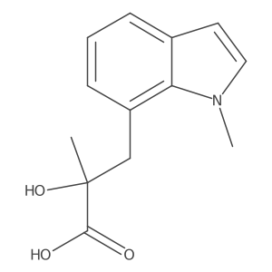 2-hydroxy-2-methyl-3-(1-methyl-1H-indol-7-yl)propanoic acid Structure