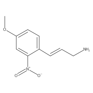 3-(4-Methoxy-2-nitrophenyl)prop-2-en-1-amine结构式