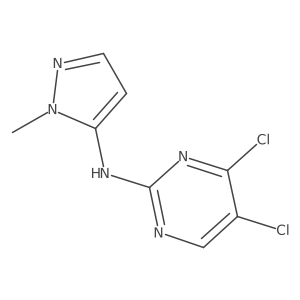4,5-dichloro-N-(1-methyl-1H-pyrazol-5-yl)-2-Pyrimidinamine Structure