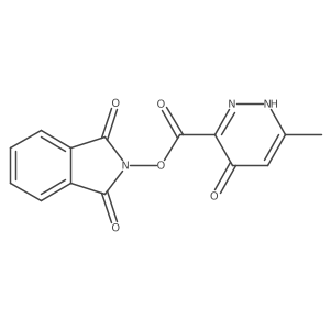 1,3-dioxo-2,3-dihydro-1H-isoindol-2-yl 6-methyl-4-oxo-1,4-dihydropyridazine-3-carboxylate结构式