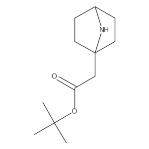Tert-butyl 2-{7-azabicyclo[2.2.1]heptan-1-yl}acetate Structure