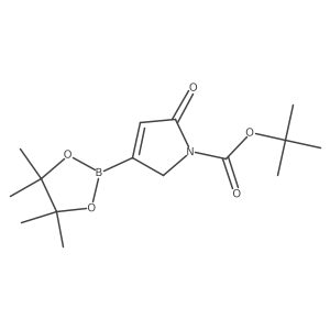 Tert-butyl 2-oxo-4-(4,4,5,5-tetramethyl-1,3,2-dioxaborolan-2-YL)-2,5-dihydro-1H-pyrrole-1-carboxylate Structure
