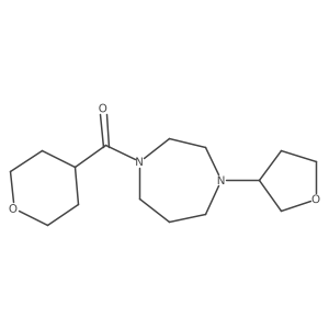 1-(Oxane-4-carbonyl)-4-(oxolan-3-yl)-1,4-diazepane结构式