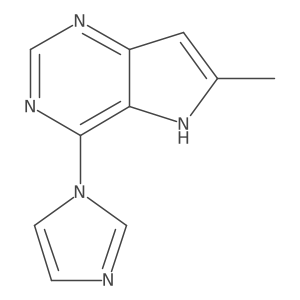 1-{6-methyl-5H-pyrrolo[3,2-d]pyrimidin-4-yl}-1H-imidazole Structure
