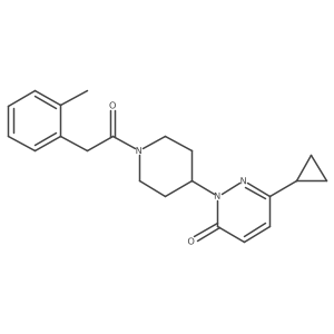 6-Cyclopropyl-2-[1-[2-(2-methylphenyl)acetyl]piperidin-4-yl]pyridazin-3-one Structure