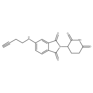 Pomalidomide-5'-C2-alkyne结构式