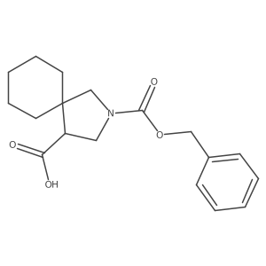 2-[(Benzyloxy)carbonyl]-2-azaspiro[4.5]decane-4-carboxylic acid Structure