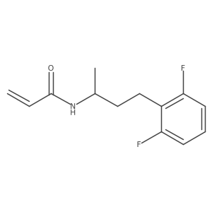 N-[4-(2,6-Difluorophenyl)butan-2-yl]prop-2-enamide结构式