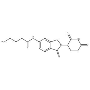 4-amino-N-[2-(2,6-dioxo-3-piperidyl)-1-oxo-isoindolin-5-yl]butanamide Structure