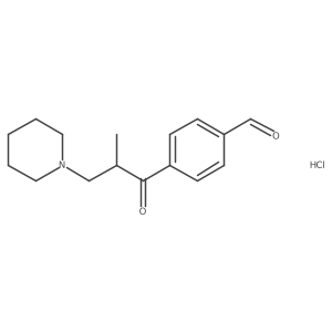 4-(2-Methyl-3-piperidin-1-ylpropanoyl)benzaldehyde;hydrochloride结构式